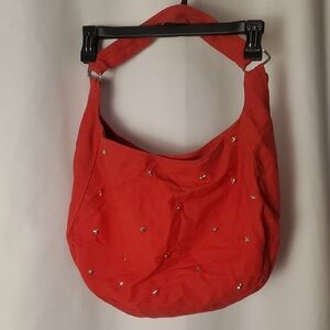 Red Star-Studded Women's Bag